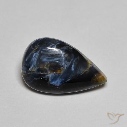 2.85ct طبيعي متعدد الألوان بيترسيت, شكل الكمثرى, غير شفاف