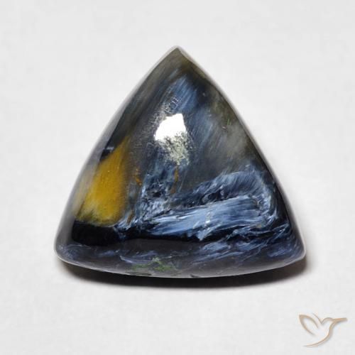 6.60ct طبيعي متعدد الألوان بيترسيت, مثلثى, غير شفاف