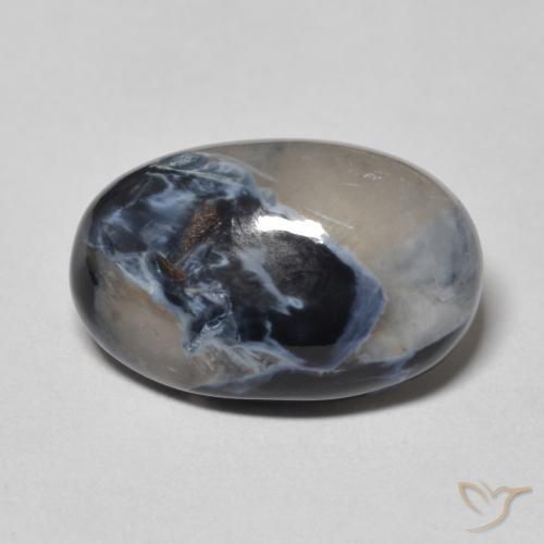 6.74ct طبيعي متعدد الألوان بيترسيت, بيضوي, غير شفاف