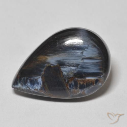 10.69ct طبيعي متعدد الألوان بيترسيت, شكل الكمثرى, غير شفاف