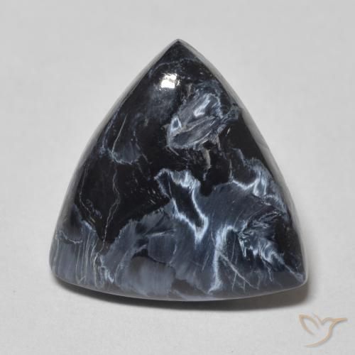 7.39ct طبيعي متعدد الألوان بيترسيت, مثلثى, غير شفاف