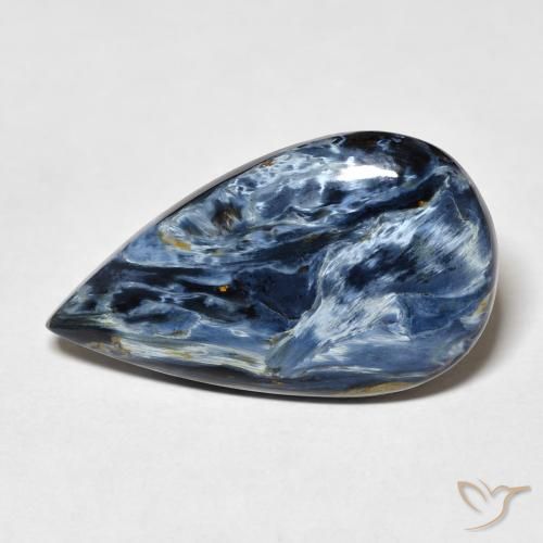 8.76ct طبيعي متعدد الألوان بيترسيت, شكل الكمثرى, غير شفاف
