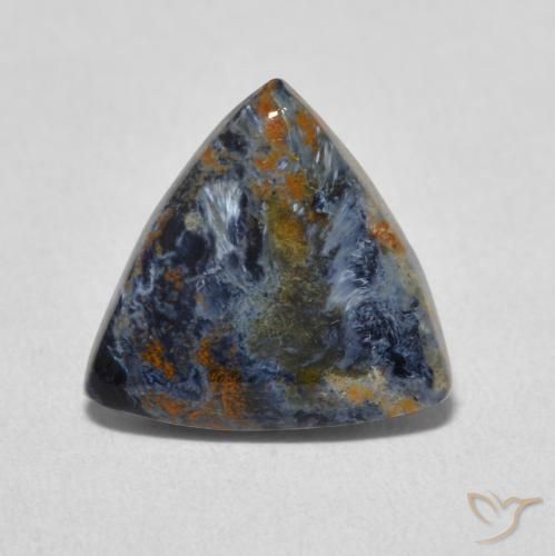 3.10ct طبيعي متعدد الألوان بيترسيت, مثلثى, غير شفاف