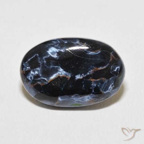 7.04ct طبيعي متعدد الألوان بيترسيت, بيضوي, غير شفاف
