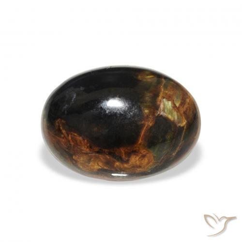 4.77ct طبيعي متعدد الألوان بيترسيت, بيضوي, غير شفاف