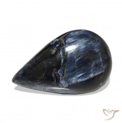 بيترسيت متعدد الألوان طبيعي، شكل الكمثرى، 6.89 قيراط، غير شفاف