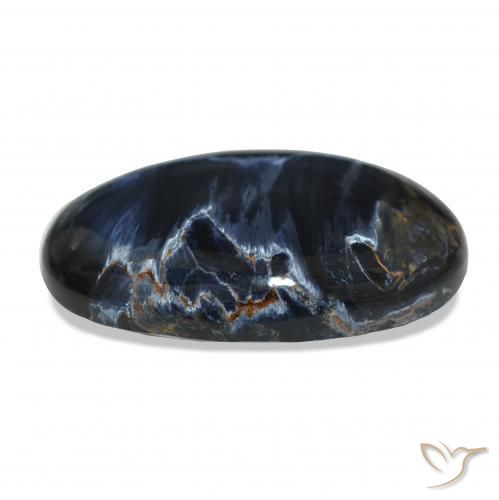 بيترسيت متعدد الألوان طبيعي، بيضوي، 7.74 قيراط، غير شفاف