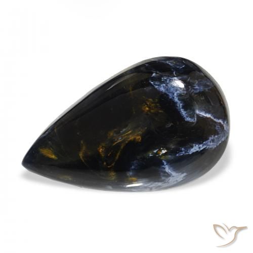 12.86ct متعدد الألوان بيترسيت, شكل الكمثرى, غير شفاف