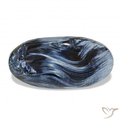 12.19ct متعدد الألوان بيترسيت, بيضوي, غير شفاف