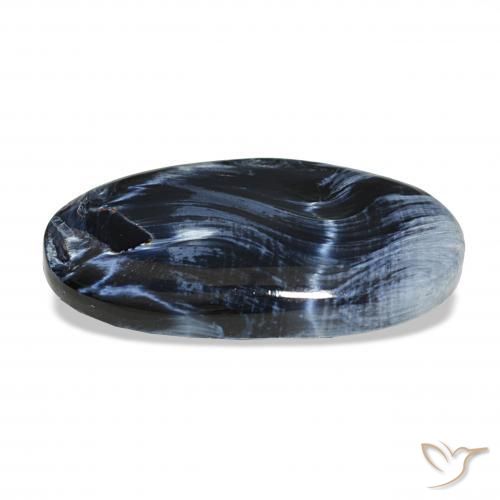 بيترسيت متعدد الألوان طبيعي، بيضوي، 12.19 قيراط، غير شفاف