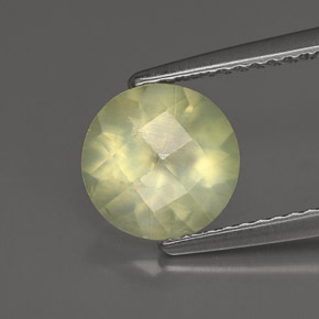 بريهنيت أخضر طبيعي، شفاف، 1.80 قيراط، شفاف / نصف شفاف