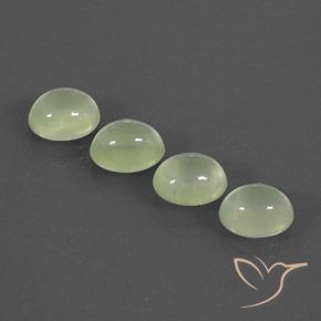 10.17ctw طبيعي Light Green  بريهنيت, بيضوي, شفاف / نصف شفاف