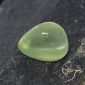 بريهنيت Yellow Green  طبيعي، شكل الكمثرى، 2.52 قيراط، شفاف