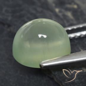 بريهنيت Pale Green  طبيعي، بيضوي، 3.21 قيراط، شفاف