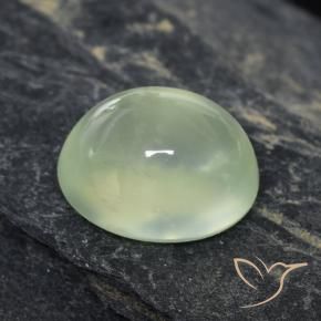 بريهنيت Pale Green  طبيعي، بيضوي، 1.59 قيراط، شفاف