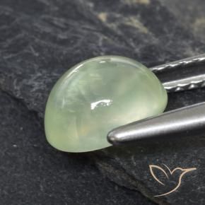 بريهنيت Pale Green  طبيعي، بيضوي، 1.59 قيراط، شفاف