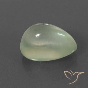 بريهنيت Olive Green  طبيعي، شكل الكمثرى، 4.26 قيراط، شفاف / نصف شفاف