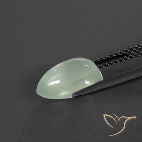 بريهنيت Light Hazel Green    طبيعي، شكل الكمثرى، 2.97 قيراط، شفاف / نصف شفاف