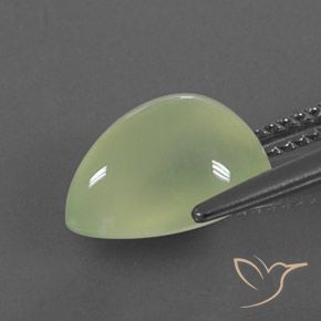 بريهنيت Pale Pear Green  طبيعي، شكل الكمثرى، 4.35 قيراط، شفاف / نصف شفاف