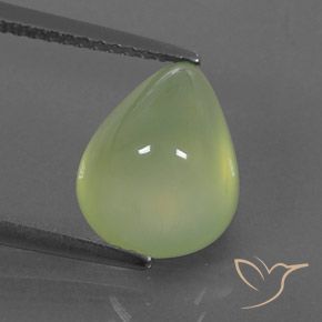 بريهنيت Pale Pear Green  طبيعي، شكل الكمثرى، 4.73 قيراط، شفاف / نصف شفاف