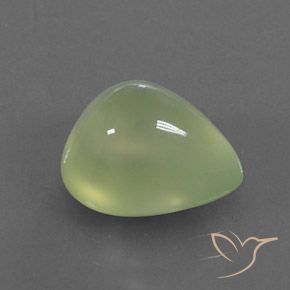 بريهنيت Pale Pear Green  طبيعي، شكل الكمثرى، 4.73 قيراط، شفاف / نصف شفاف