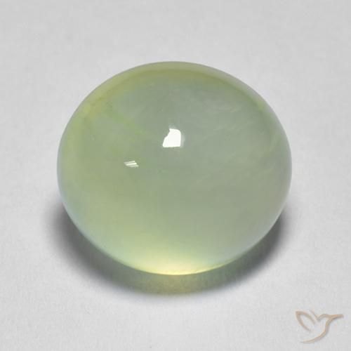 بريهنيت Pale Pear Green  طبيعي، بيضوي، 3.58 قيراط، شفاف