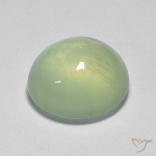 بريهنيت Pale Pear Green  طبيعي، بيضوي، 3.58 قيراط، شفاف