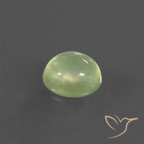 بريهنيت Lime Green  طبيعي، بيضوي، 3.21 قيراط، شفاف / نصف شفاف