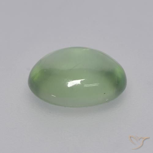 بريهنيت Very Light Green  طبيعي، بيضوي، 1.73 قيراط، شفاف
