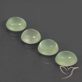 8.70ctw طبيعي Yellow Green  بريهنيت, بيضوي, شفاف / نصف شفاف