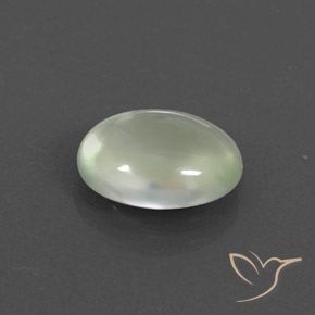 بريهنيت Pale Green  طبيعي، بيضوي، 2.68 قيراط، شفاف