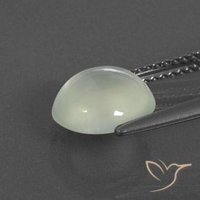بريهنيت Warm Light Green  طبيعي، بيضوي، 2.83 قيراط، شفاف / نصف شفاف