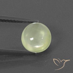 1.84ct طبيعي Olive Green  بريهنيت, بيضوي, شفاف