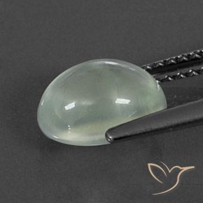 بريهنيت Very Light Green  طبيعي، بيضوي، 2.22 قيراط، شفاف / نصف شفاف