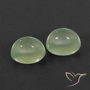 أحجار بريهنيت Yellow Green  طبيعية، بيضوي، شفاف / نصف شفاف، وزنها 5.41 قيراط