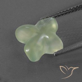 بريهنيت Pale Green  طبيعي، قص وردة، 3.40 قيراط، شفاف / نصف شفاف