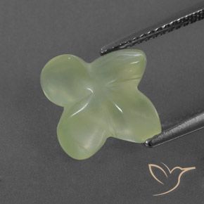 بريهنيت Pale Pear Green  طبيعي، قص وردة، 5.10 قيراط، شفاف / نصف شفاف