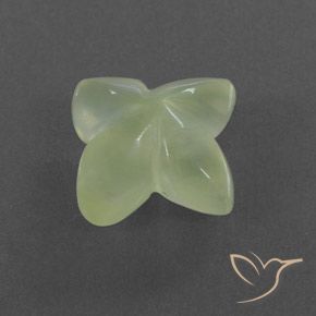 بريهنيت Pale Green  طبيعي، قص وردة، 5.43 قيراط، شفاف / نصف شفاف