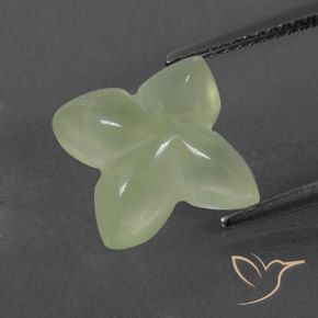 بريهنيت Pale Green  طبيعي، قص وردة، 5.43 قيراط، شفاف / نصف شفاف