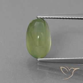 4.55ct طبيعي ليمون اخضر بريهنيت, بيضوي, شفاف