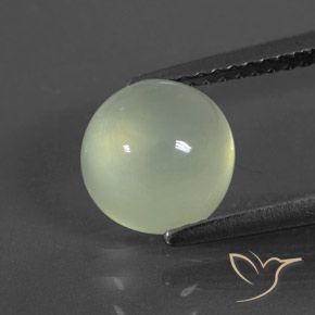 2.37ct طبيعي أخضر كمثرى باهت بريهنيت, دائري, شفاف