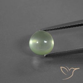 2.35ct طبيعي أخضر كمثرى فاتح بريهنيت, دائري, شفاف