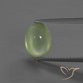 2.91ct طبيعي ليمون اخضر بريهنيت, بيضوي, شفاف