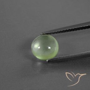 1.90ct طبيعي ليمون اخضر بريهنيت, دائري, شفاف