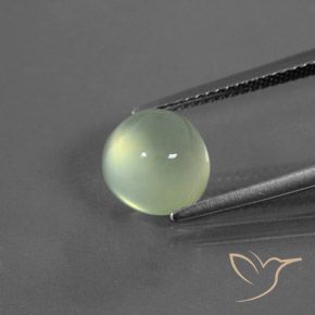 3.24ct طبيعي أخضر أصفر بريهنيت, دائري, شفاف / نصف شفاف