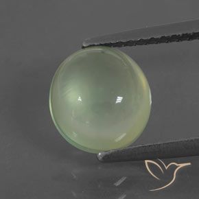 2.15ct طبيعي اخضر فاتح بريهنيت, بيضوي, شفاف