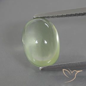 2.44ct طبيعي أخضر كمثرى باهت بريهنيت, بيضوي, شفاف