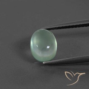 2.10ct طبيعي أخضرالنعناع بريهنيت, بيضوي, شفاف