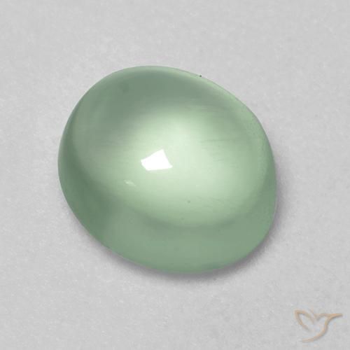 2.00ct طبيعي اخضر فاتح بريهنيت, بيضوي, شفاف
