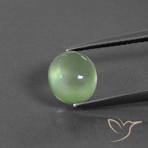 2.39ct طبيعي أخضر مصفر بريهنيت, بيضوي, شفاف